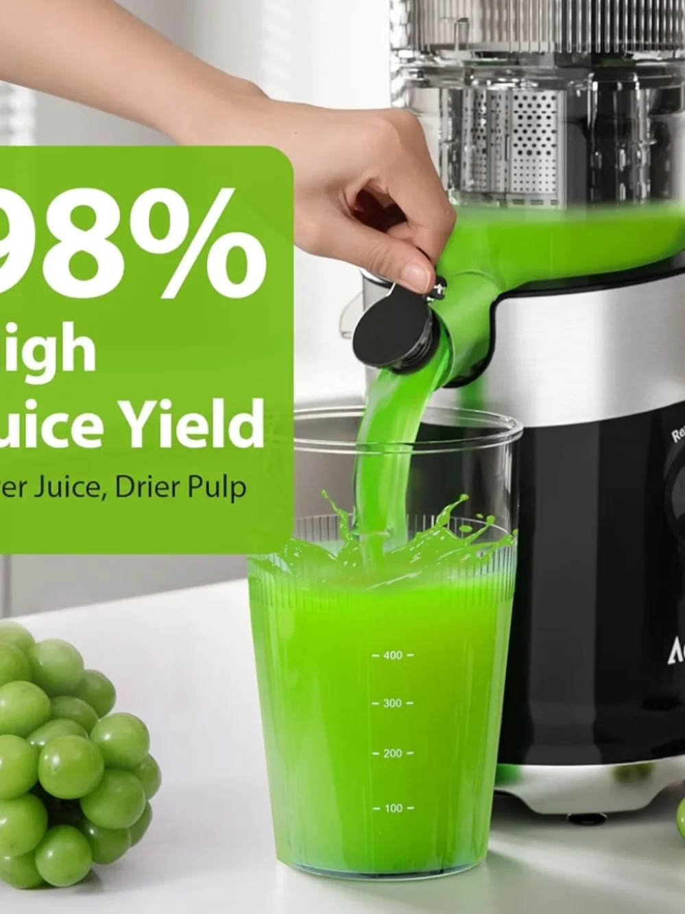 Cold Press Juicer with 4.9